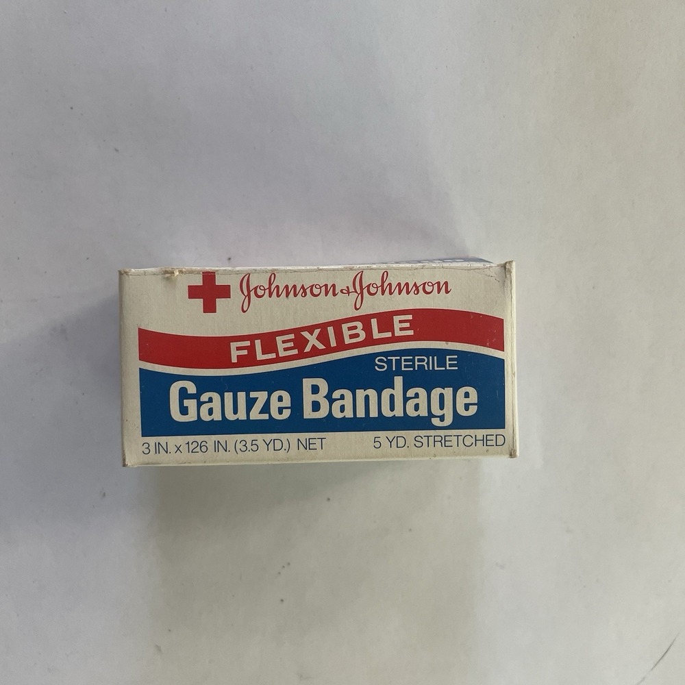 Vintage Johnson & Johnson Flexible Sterile Gauze Bandage